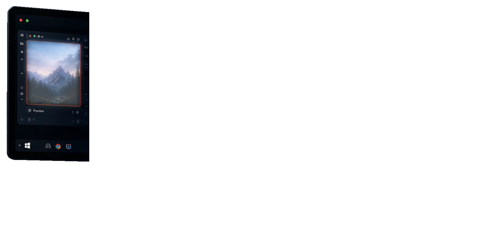 Fullscreen app rule example showing games, video, and presentation workflows.